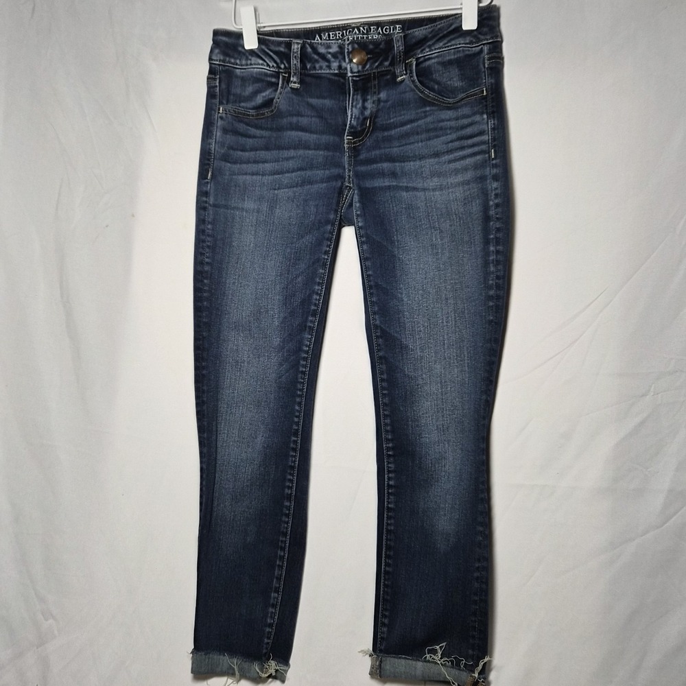 American Eagle Womens Super Stretch Super Low Jegging Reg 4